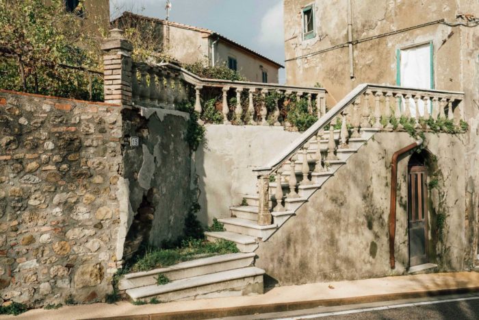 Travel photography in Pisa, Italy, stairs