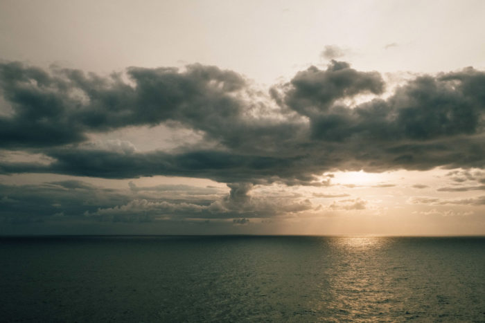 Travel photography in Amalfi, Italy, Adriatic sea sunset