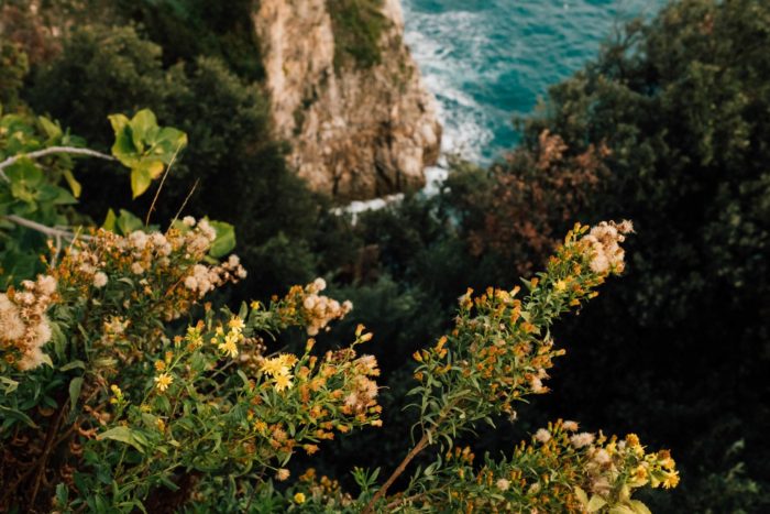 Travel photography in Amalfi, Italy, Adriatic sea cliff