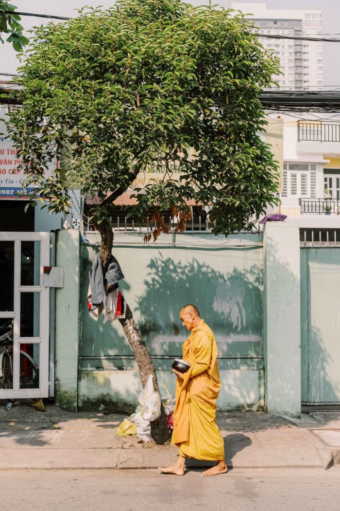 Travel photography, Ho Chi Minh City, Vietnam, monk