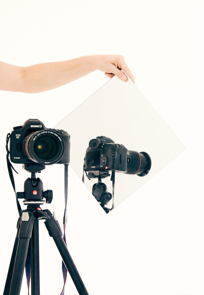 Jules Slutsky, fine art project, reflection with camera