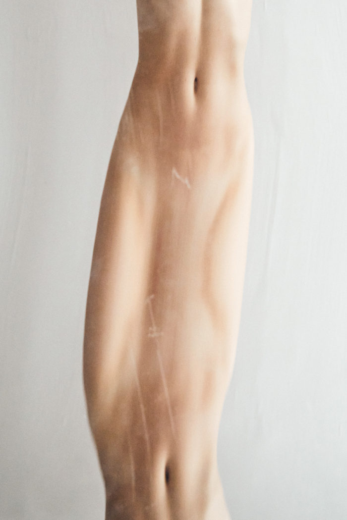 Jules Slutsky, fine art project, abstract torso in mirror