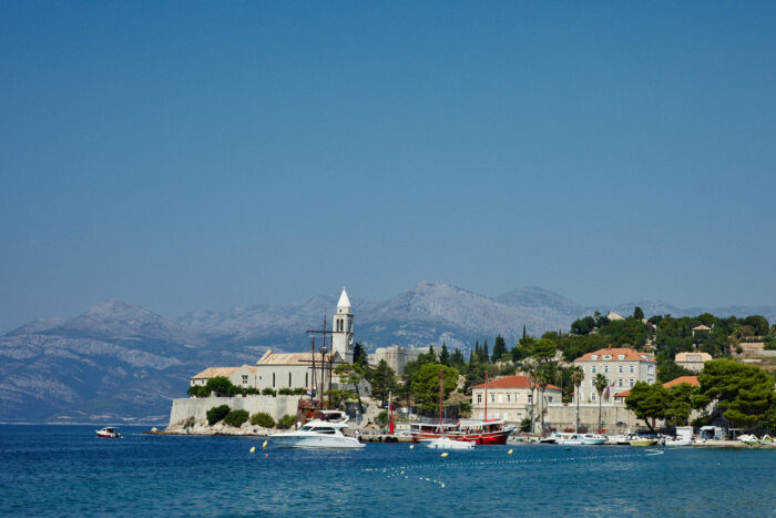Travel photography by Jules Slutsky, small island off the coast of Dubrovnic in Croatia.