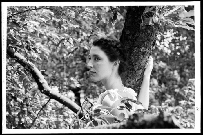 Portrait of dancer in the woods