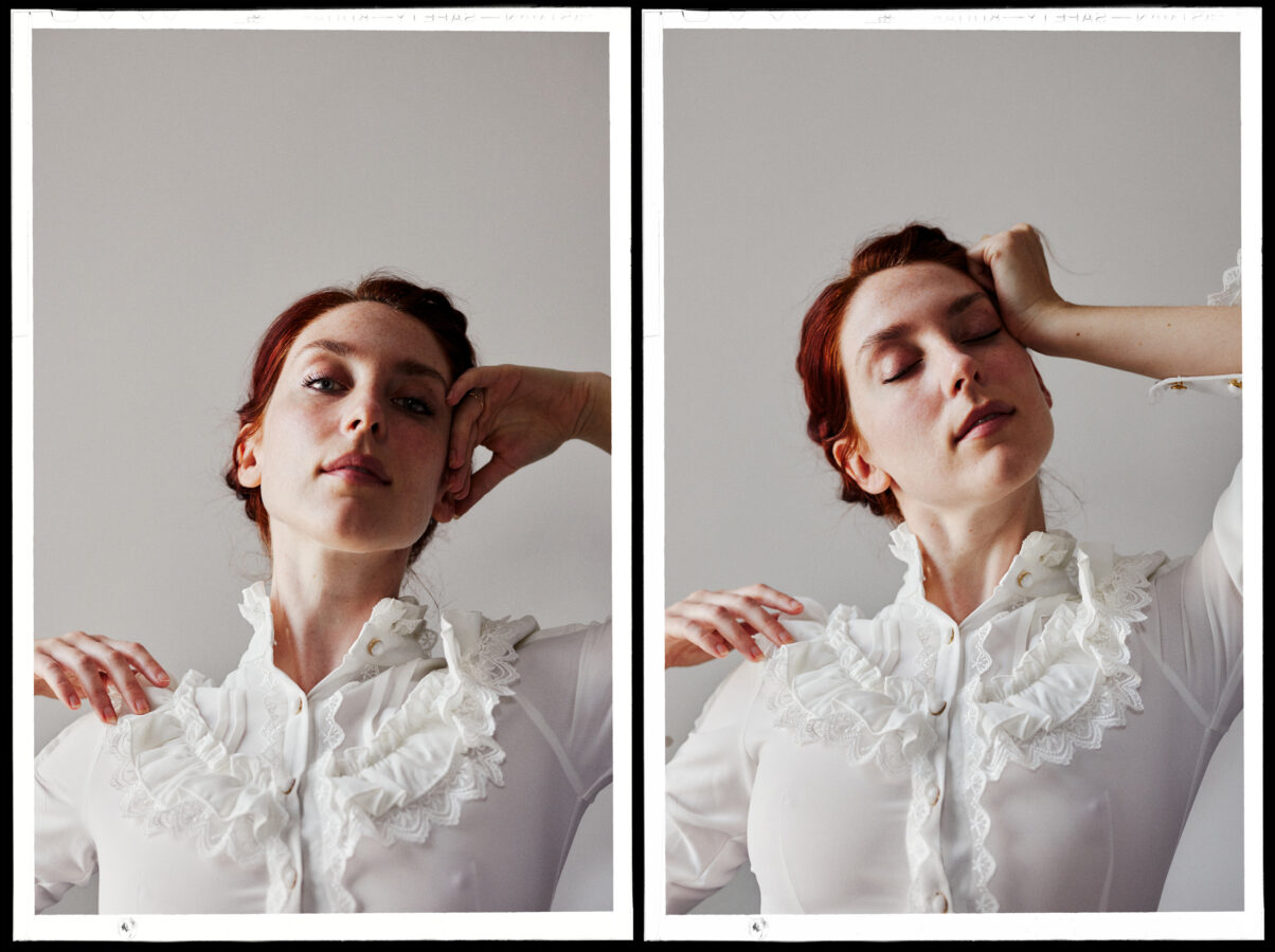 Portrait of dancer in studio